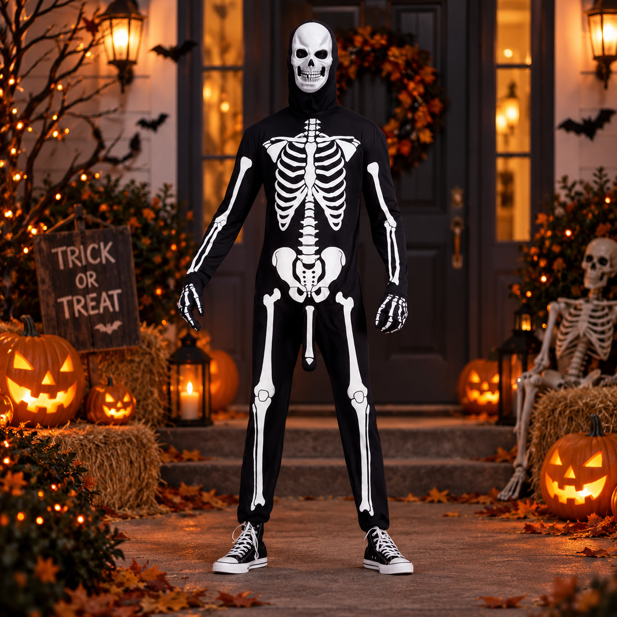 Adult Skeleboner Halloween Onesie Costume Funny Gift CH07 180648