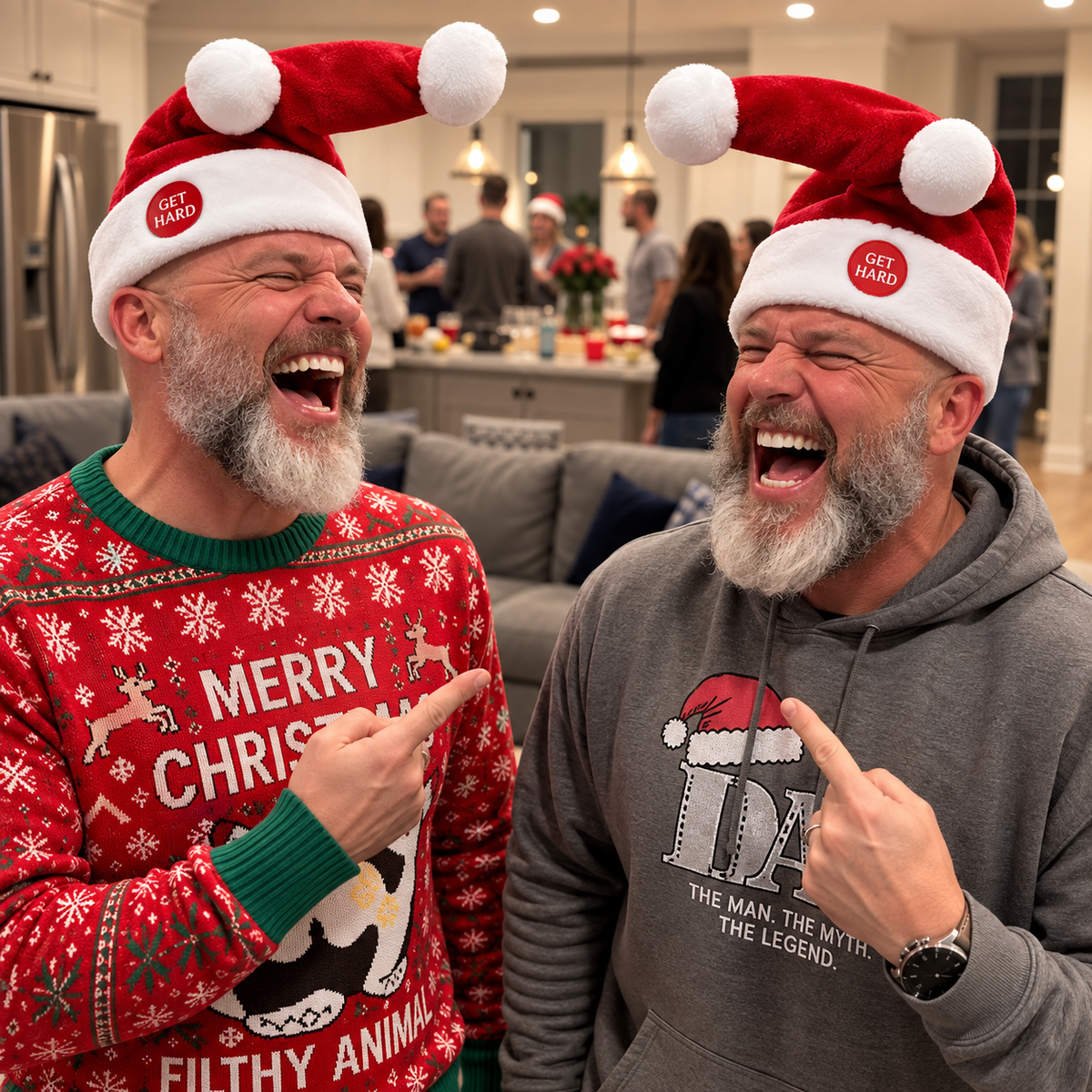 Funny Cocky Santa Hat – Adult Christmas Novelty Hat CH07 180628