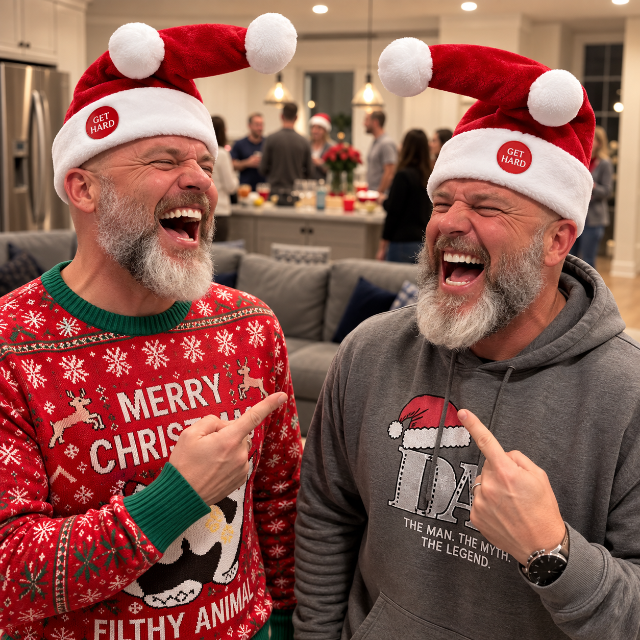 Funny Cocky Santa Hat – Adult Christmas Novelty Hat CH07 180628