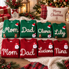 Personalized Family Christmas Embroidered Knit Sweaters Custom Name Knit Jumpers CH07 180676