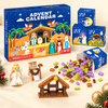 24-Day Mini Christmas Nativity Brick Advent Calendar Christmas Countdown Gifts CH07 180636