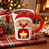 Santa Claus Chocolate Fondue Mug Christmas Chocolate Melting Mug CH07 180704