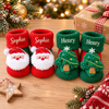 Custom Name Embroidered Baby Christmas Socks, Baby’s First Christmas Socks, Newborn Christmas Gift CH07 180706