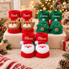 Custom Name Embroidered Baby Christmas Socks, Baby’s First Christmas Socks, Newborn Christmas Gift CH07 180706