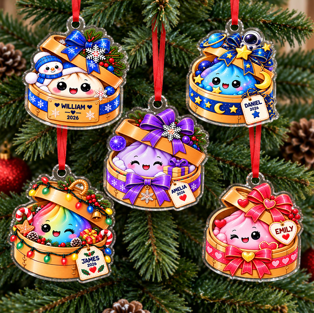 Personalized Kawaii Dumpling Acrylic Ornament For Christmas Tree Decoration LM32 670081