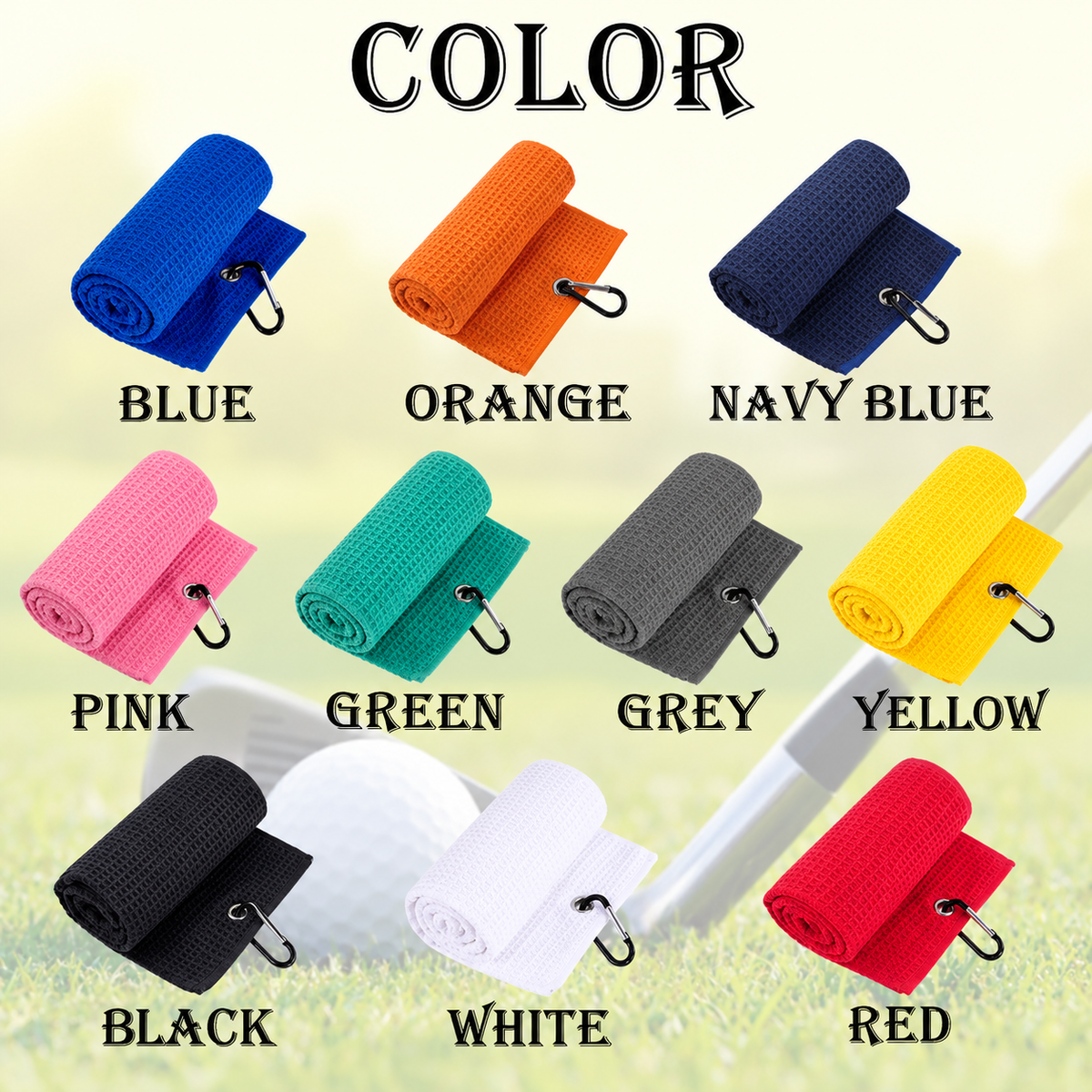 Personalized Embroidered Golf Towel With Custom Name & Initials, Golf Gift For Men & Women CH07 911434