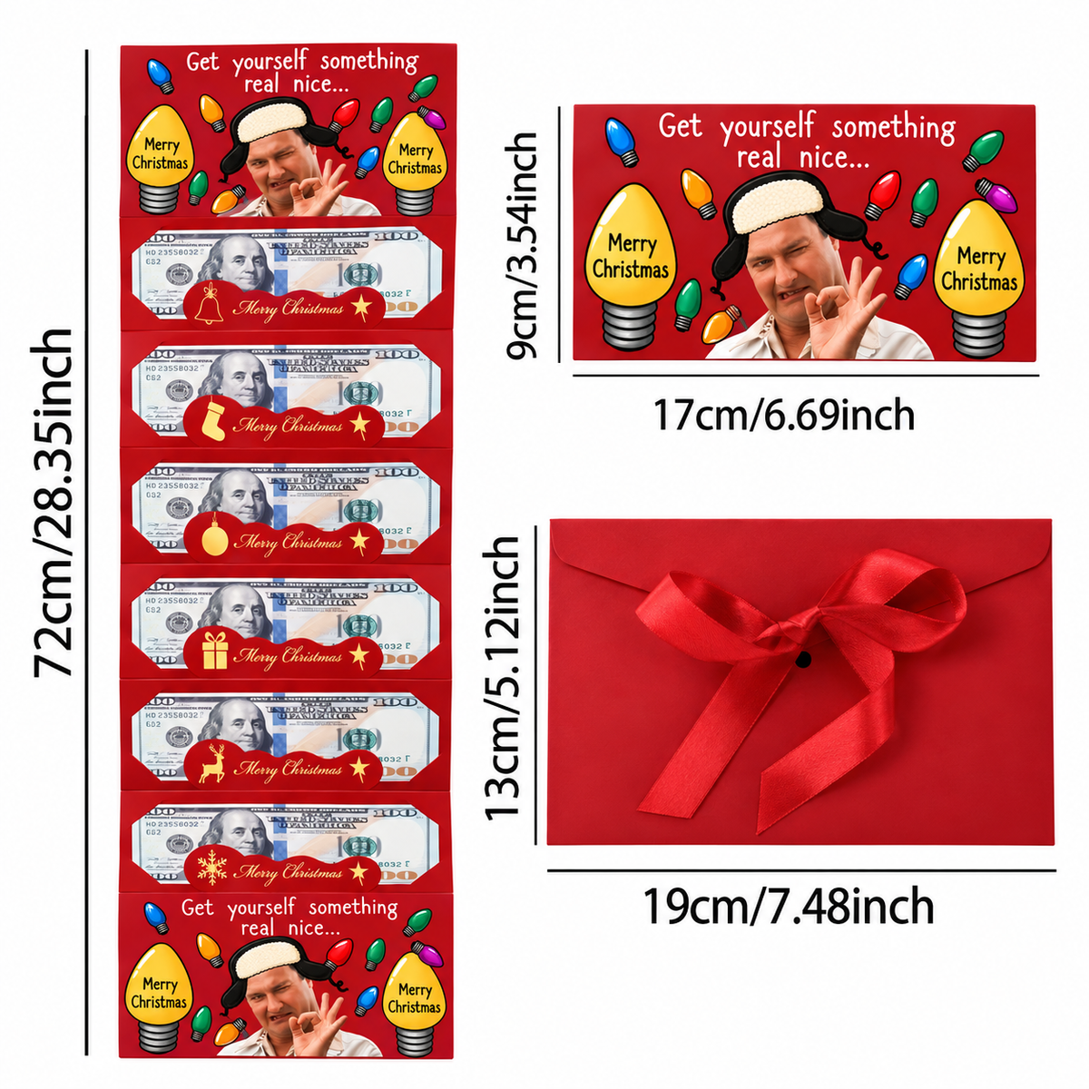 Funny Cousin Christmas Movie Christmas Cash Gift Envelope - Get Yourself Something Real Nice CH07 180520