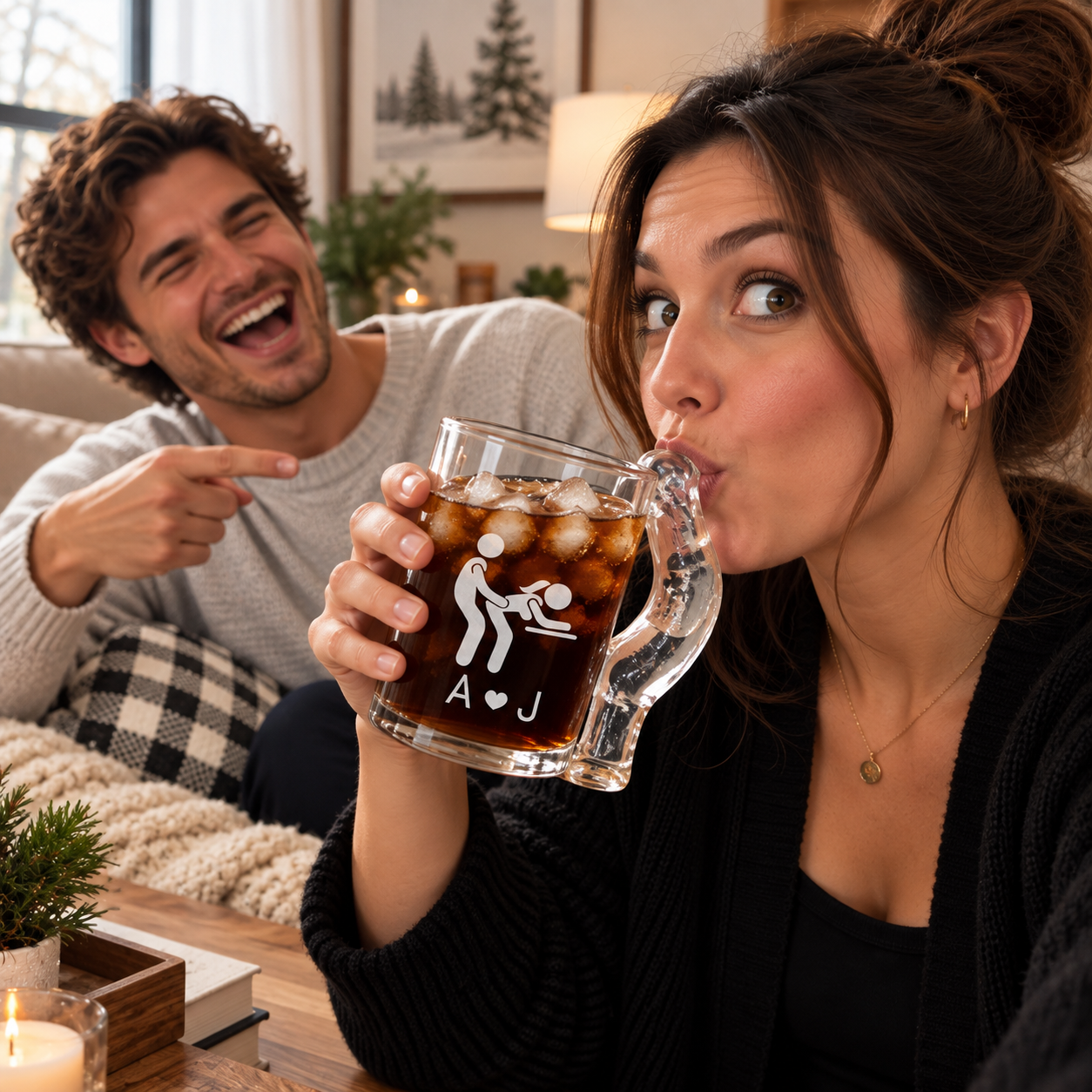 Funny Adult Naughty Glass Mug CH07 180550