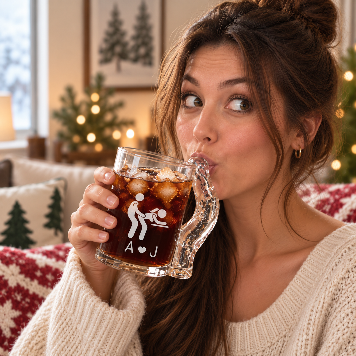 Funny Adult Naughty Glass Mug CH07 180550