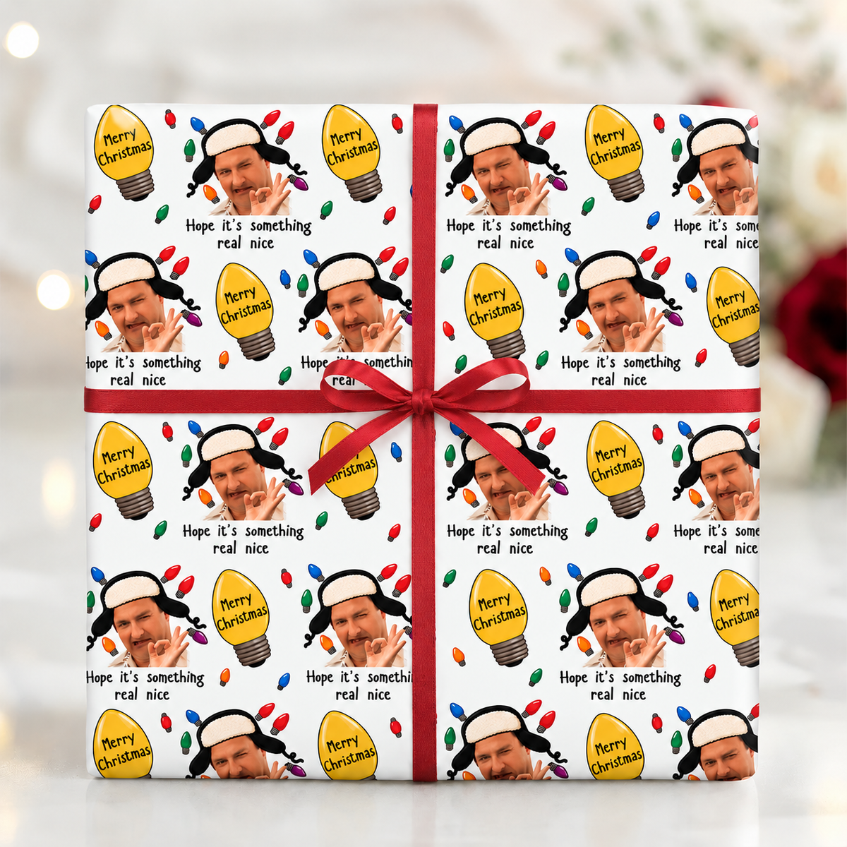 Funny Cousin Christmas Movie Christmas Wrapping Paper - Hope It's Something Real Nice CH07 180528