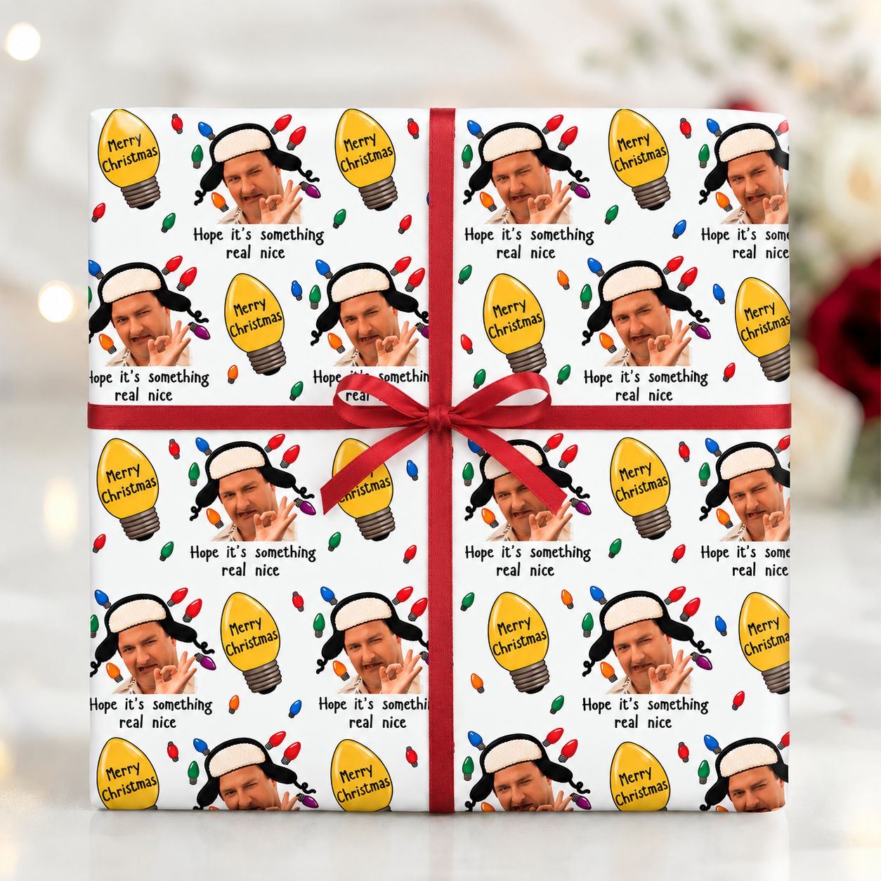 Funny Cousin Christmas Movie Christmas Wrapping Paper - Hope It's Something Real Nice CH07 180528
