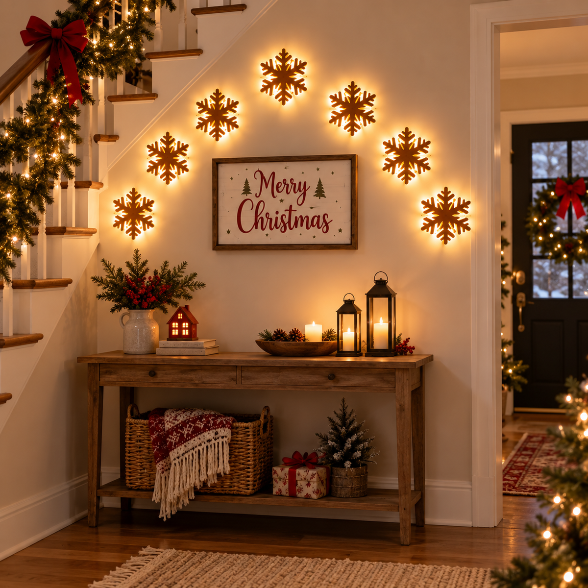 Lighted Snowflake Wall Decor For Christmas CH07 180560