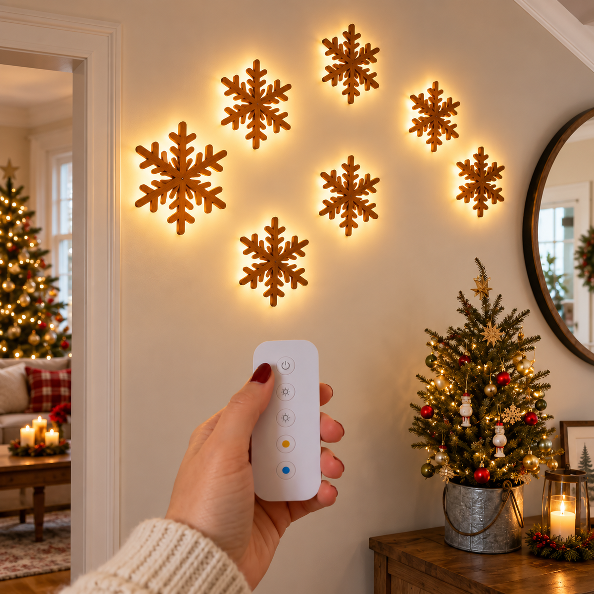 Lighted Snowflake Wall Decor For Christmas CH07 180560