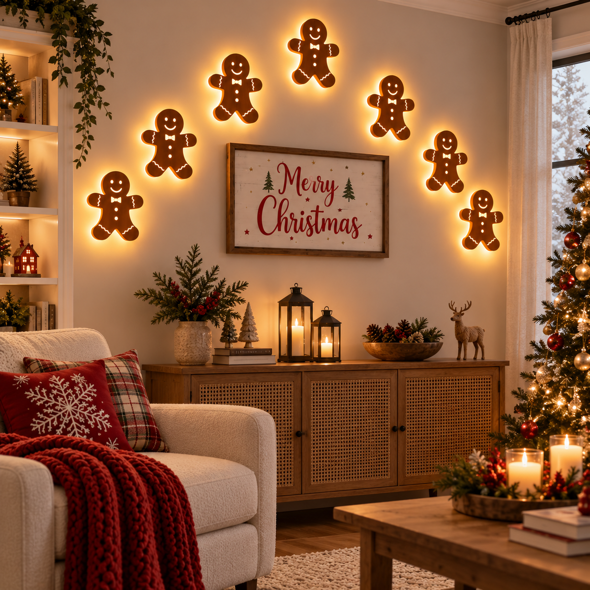 Lighted Snowflake Wall Decor For Christmas CH07 180560