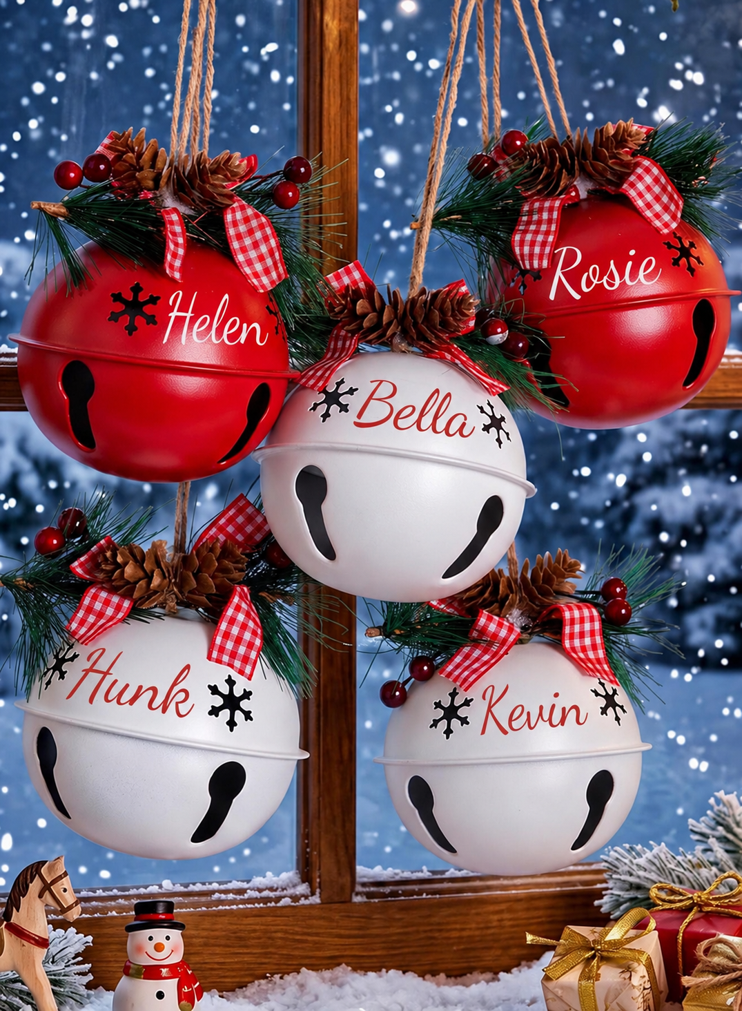 Personalized Custom Name Jingle Bell Christmas Ornament For Family TH10 171087