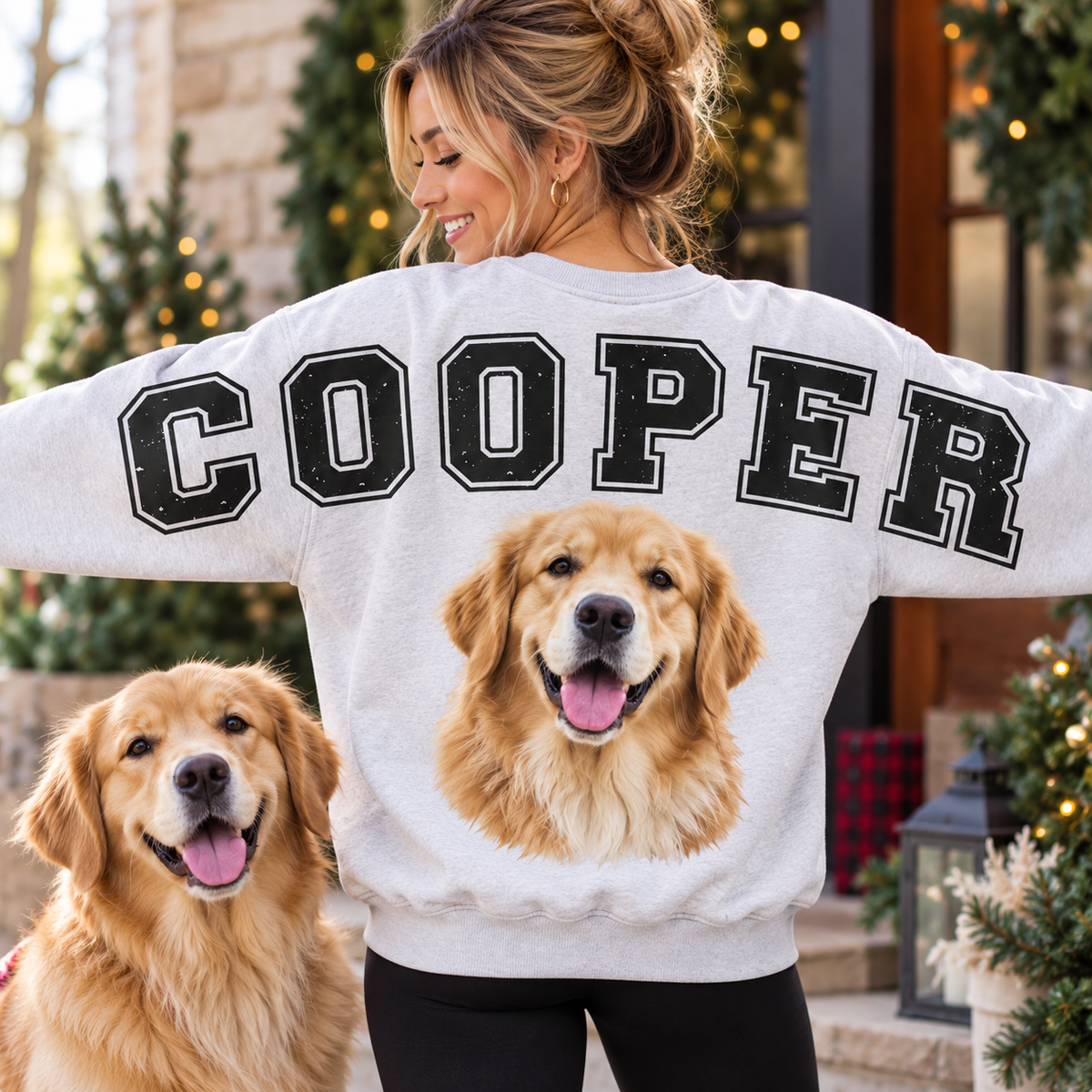Custom Dog Photo Shoulder To Shoulder Shirt Gifts For Dog Lovers CH07 181028