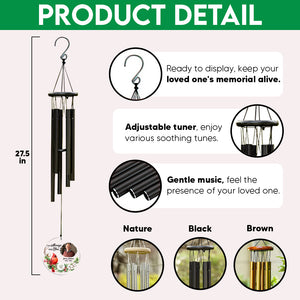 I'm Always With You - Personalized Memorial Photo Acrylic Wind Chimes CH07 896240