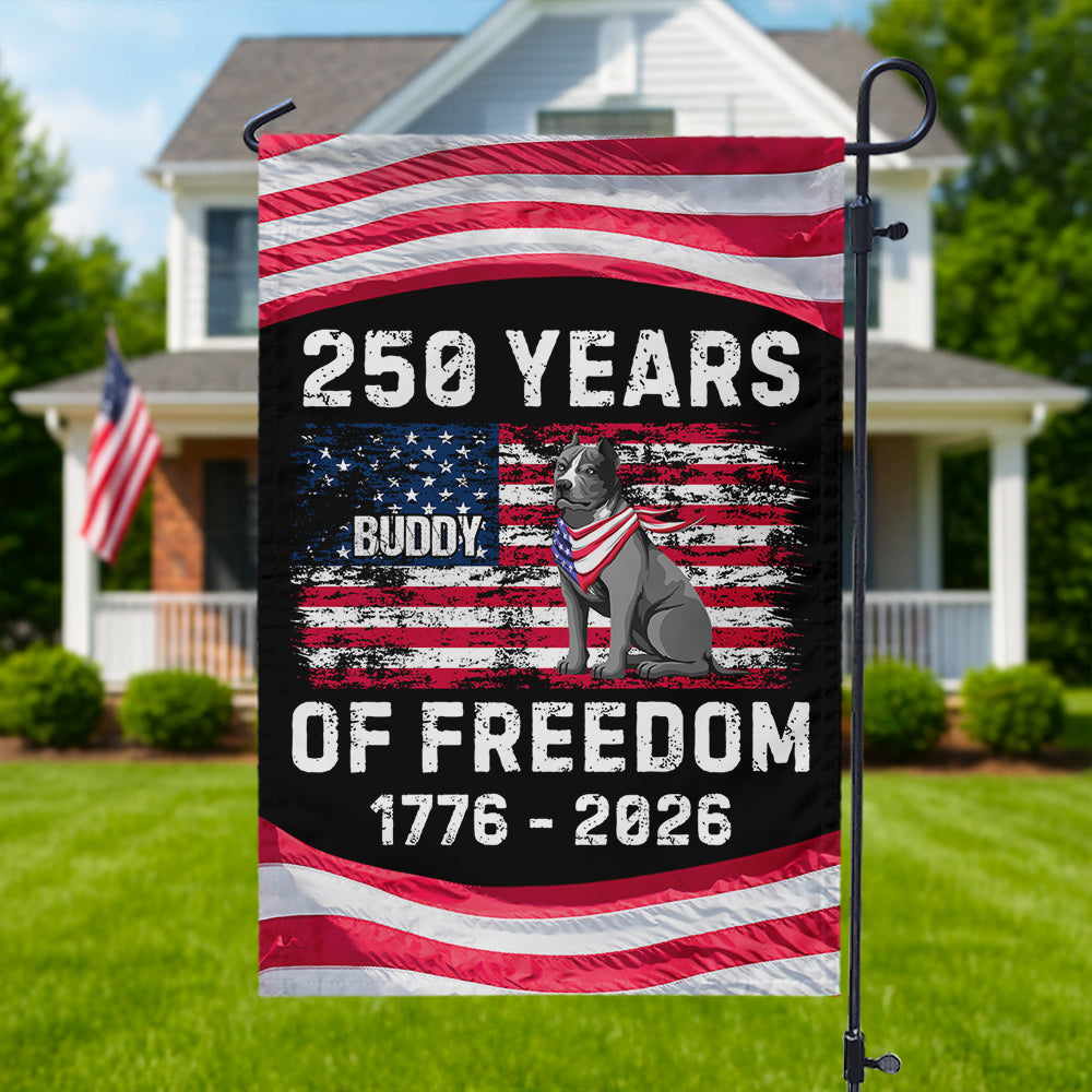 Custom Dog America 250 of Freedom Garden Flag For Dog Lovers LM32 895321