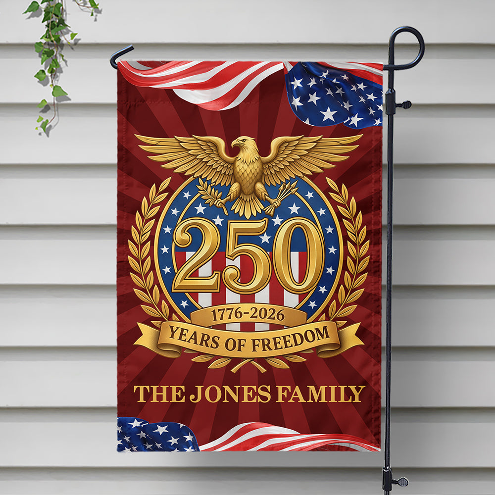 Celebrating 250 Years of Freedom Garden Flag USA 250th Anniversary Decor CH07 910718