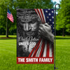Personalized One Nation Under God Flag - American Christian Jesus Garden Flag HA75 897442