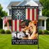 Custom Name God Bless American - One Nation Under God Garden Flag LM32 897223