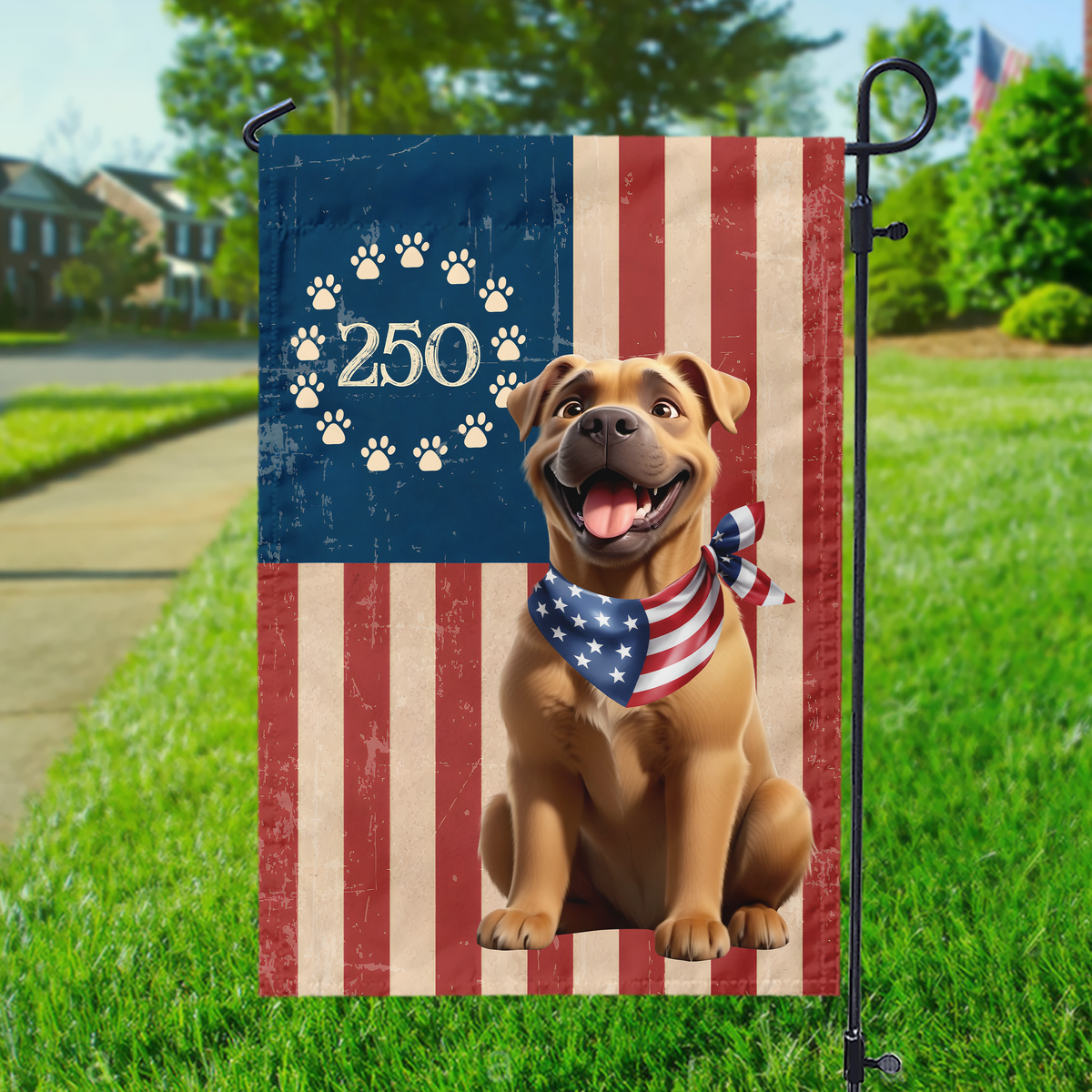 Personalised America Dog 250 Garden Flag Gift For Dog Lovers TH10 169033