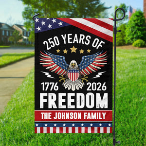 250 Years of Freedom Garden Flag America 250th Anniversary Gift for Family CH07 896832