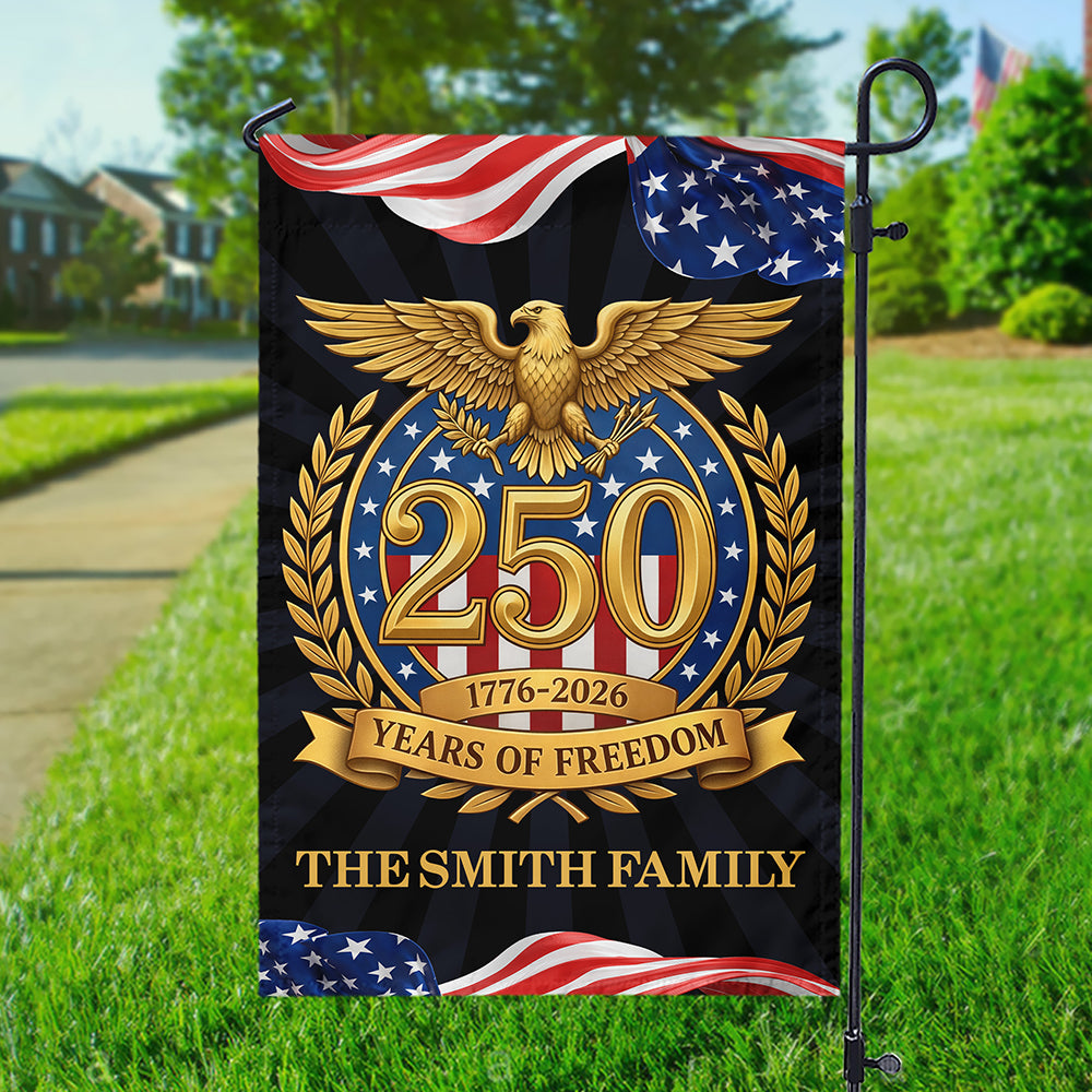 Celebrating 250 Years of Freedom Garden Flag USA 250th Anniversary Decor CH07 910718