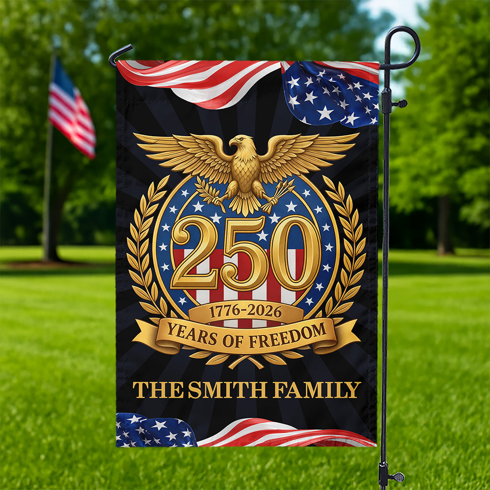 Celebrating 250 Years of Freedom Garden Flag USA 250th Anniversary Decor CH07 910718