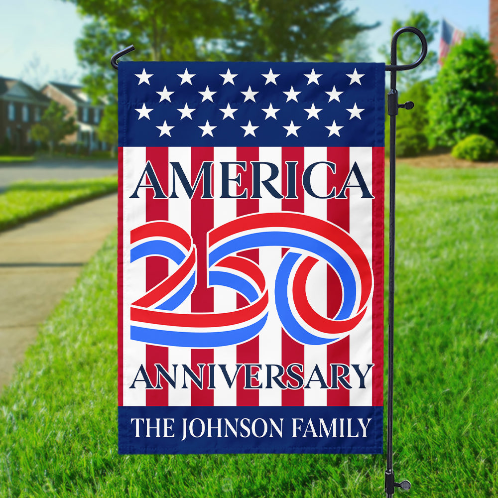 America 250th Anniversary Personalized Garden Flag HA75 897536