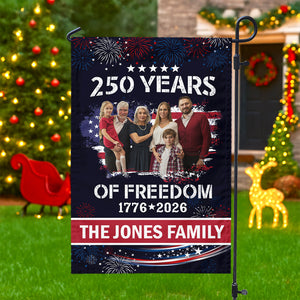 Custom Family Photo Celebrate 250 Years of America Garden Flag CH07 899286