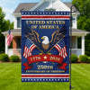 Custom Family Name United States Of America 1776 - 2026 Personalized Garden Flag HA75 921600