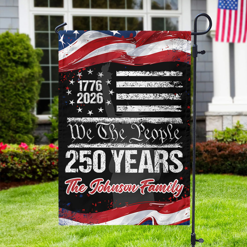 Custom 250 Years USA 250th Birthday 1776-2026 Eagle Garden Flag Gift for Family HO82 894618