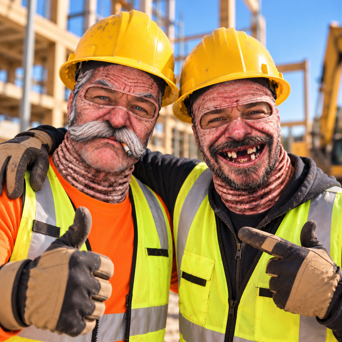 Funny Human Face Ski Mask Personalized Gift For Construction Workers HO82 903988