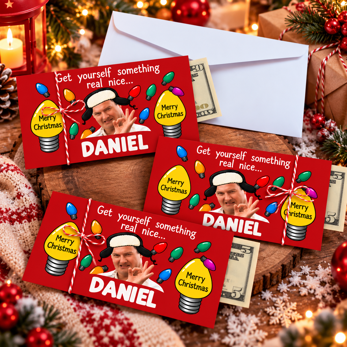 Get Yourself Something Real Nice - Merry Christmas Cousin Money Envelope CH07 180982