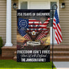 Custom Family Name 250 Years of Sacrifice - United States Veterans Garden Flag HO82 901596
