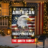 Custom Family Name America 250th Anniversary We The People Eagle LED Garden Flag CH07 899076