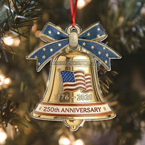 USA 250th Anniversary Bell Acrylic Ornament American Independence Christmas Gift CH07 899212