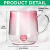 Personalized Name With Birth Flower Pink Gradient Glass Mug - Gift For Mom, Sister, Grandma, Mother's Day HO82 901792