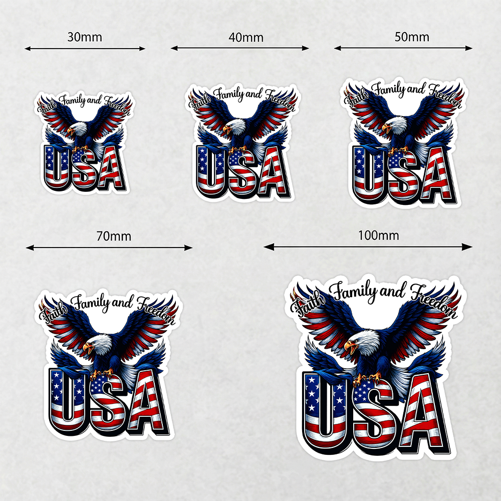 Faith, Family & Freedom America 250 Years Roll Sticker HO82 900926