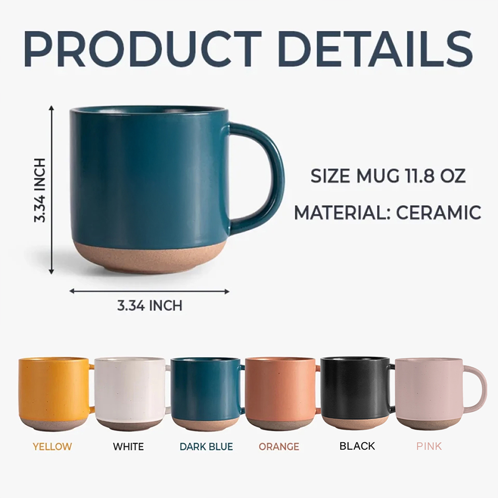 Personalized Dog Photo Engraved Pottery Mug - Custom Pet Lover Gift CH07 911410
