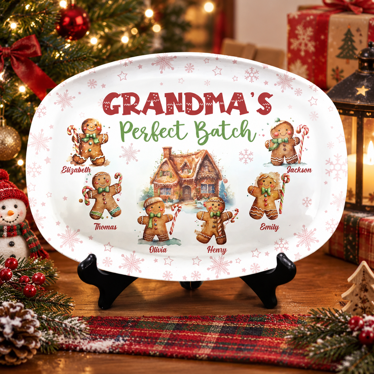 Personalized Grandma's Cookie Perfect Batch Platter - Christmas Decor TH10 171549