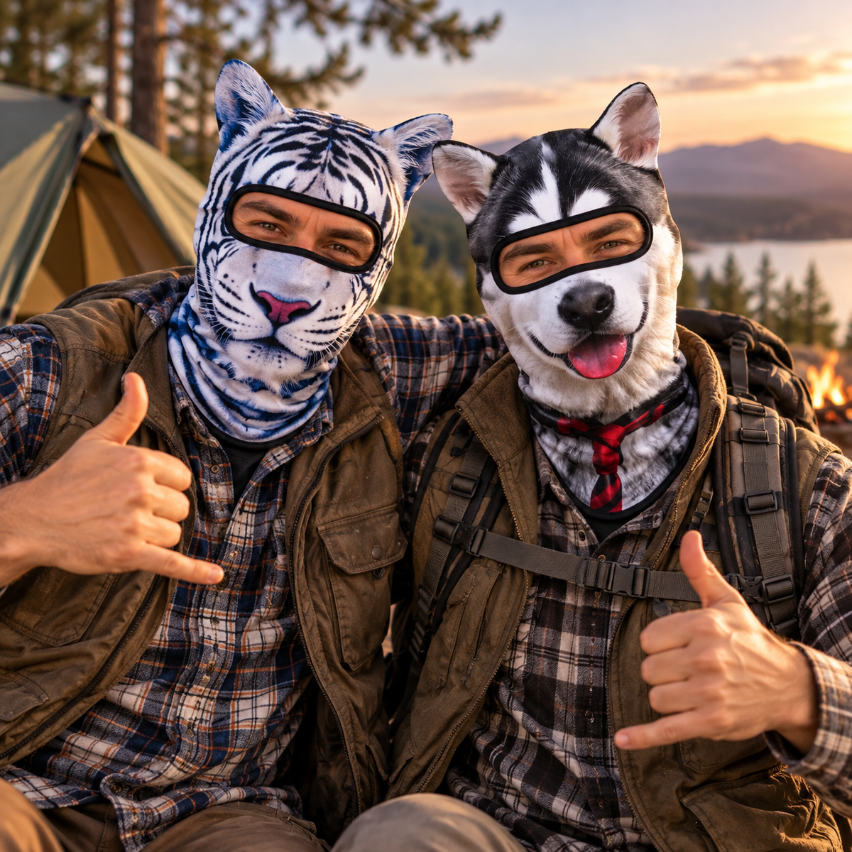 Funny Novelty Animal Mask - Gift For Campers, Camping Lovers HO82 903996