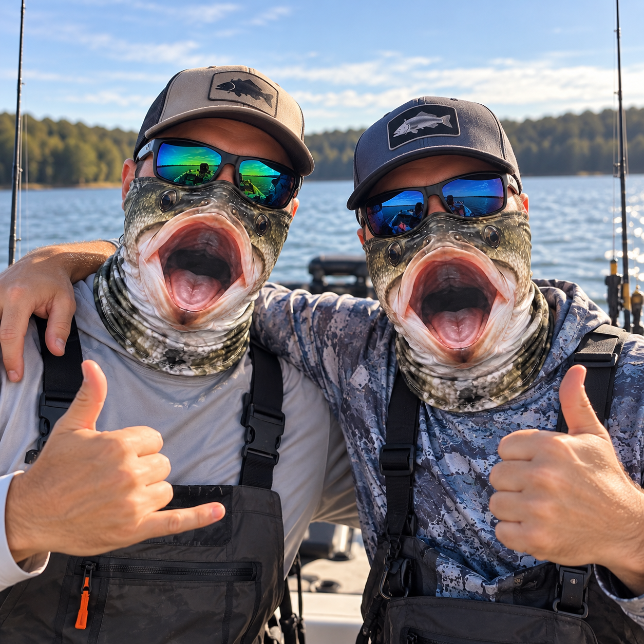 Funny Fishing Face Cover, Fisherman Mask Gift, Fishing Lover, For Dad HO82 903946