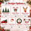 Personalized Christmas Party Cups, Family Name Holiday Favors CH07 180828