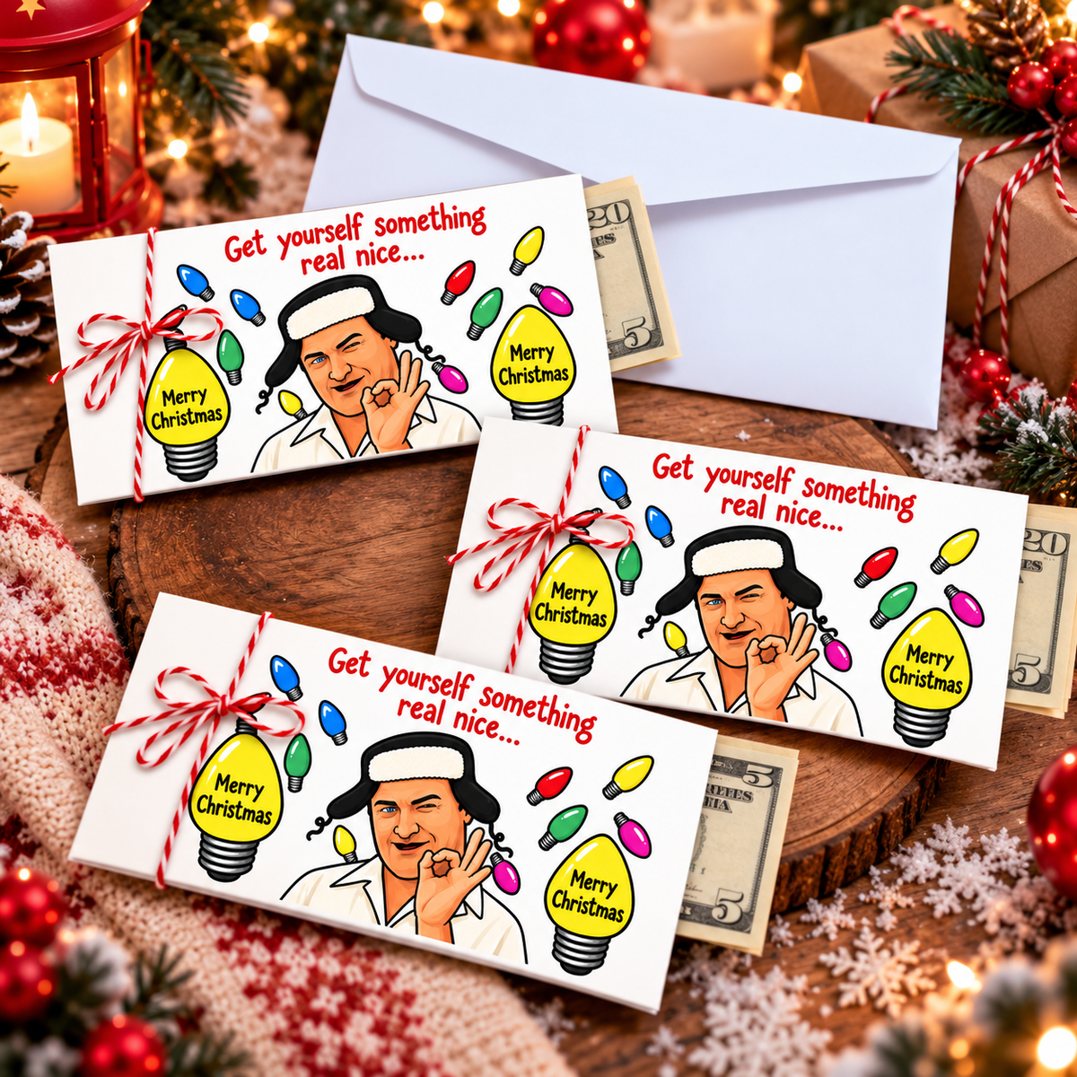 Get Yourself Something Real Nice - Merry Christmas Cousin Money Envelope CH07 180982