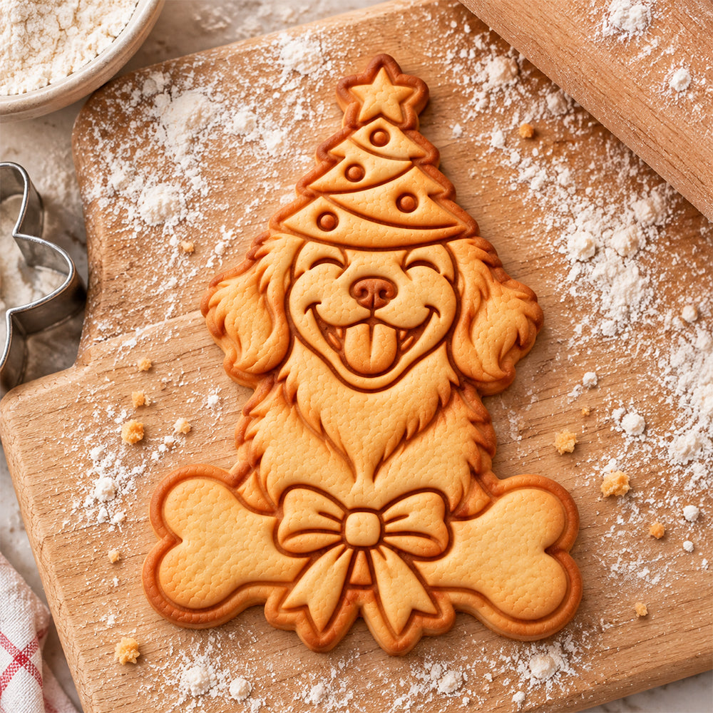 Custom Photo Dog Christmas Custom Shaped Cookie Stamp Gift For Dog Lover HA75 57008