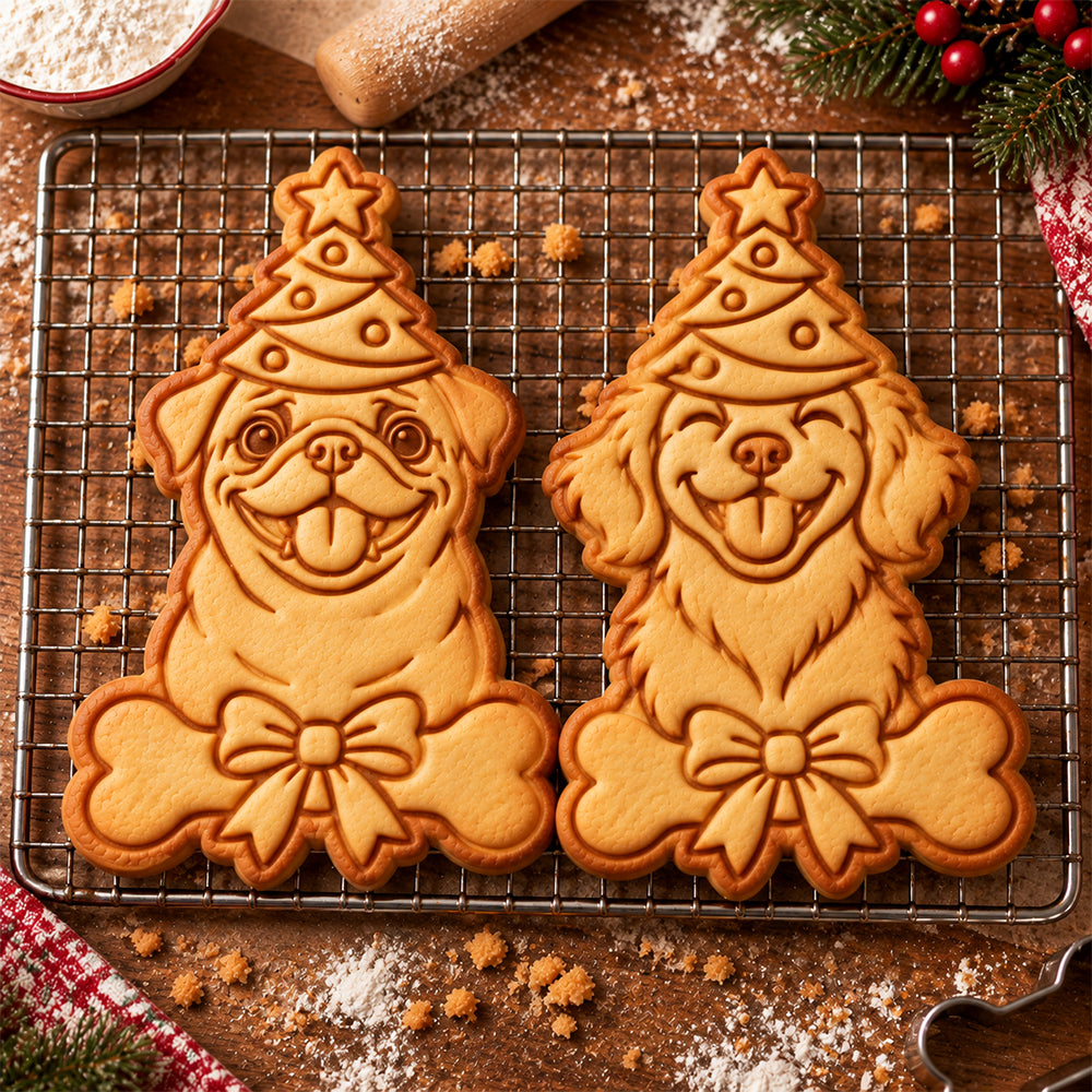 Custom Photo Dog Christmas Custom Shaped Cookie Stamp Gift For Dog Lover HA75 57008