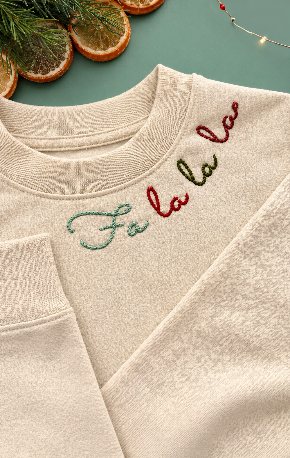 Christmas Collar Stitching Stickers – DIY Hand Embroidery for Sweatshirts & T-Shirts CH07 180894