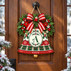 Custom Family Initial Christmas Bell Door Sign, Holiday Monogram Gift HO82 903866